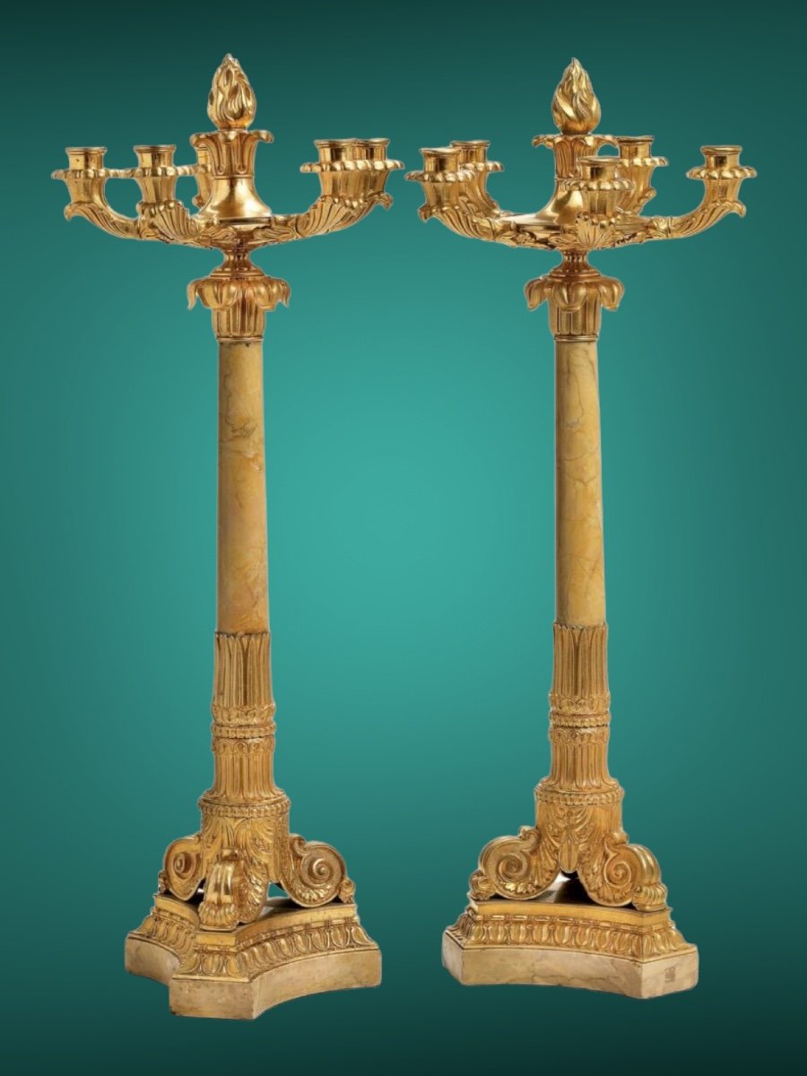 Pair Of Charles X Candelabra