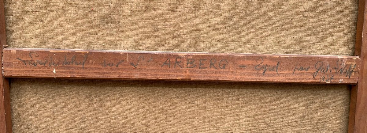 Lever de Soleil sur l’Alberg , Ec Russe , Sign. Lvoff, 1937 -photo-2