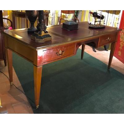 Large Directoire Style Desk, Mahogany, XIXth Century