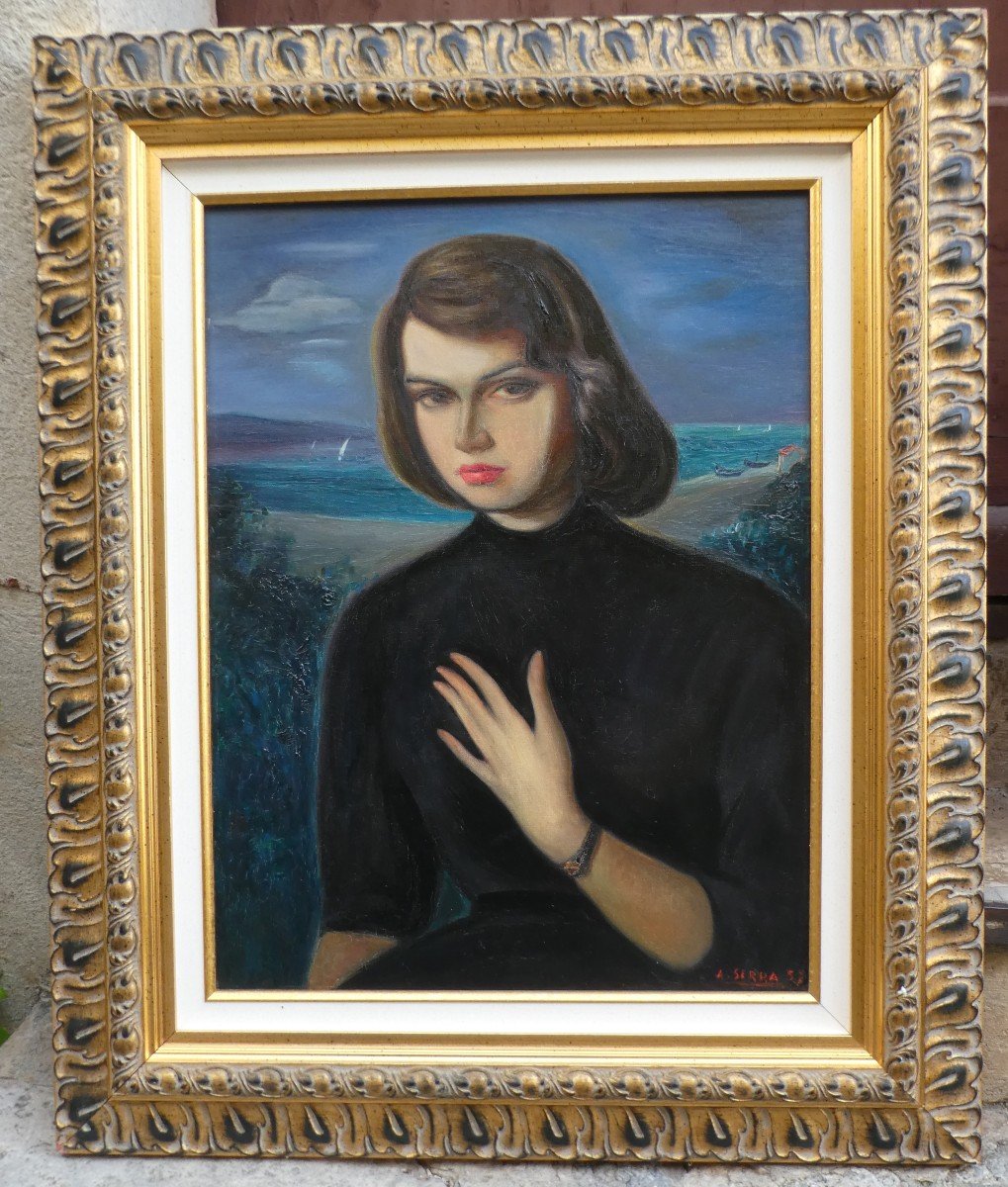 Portrait Par Antoine Serra 1908-1995