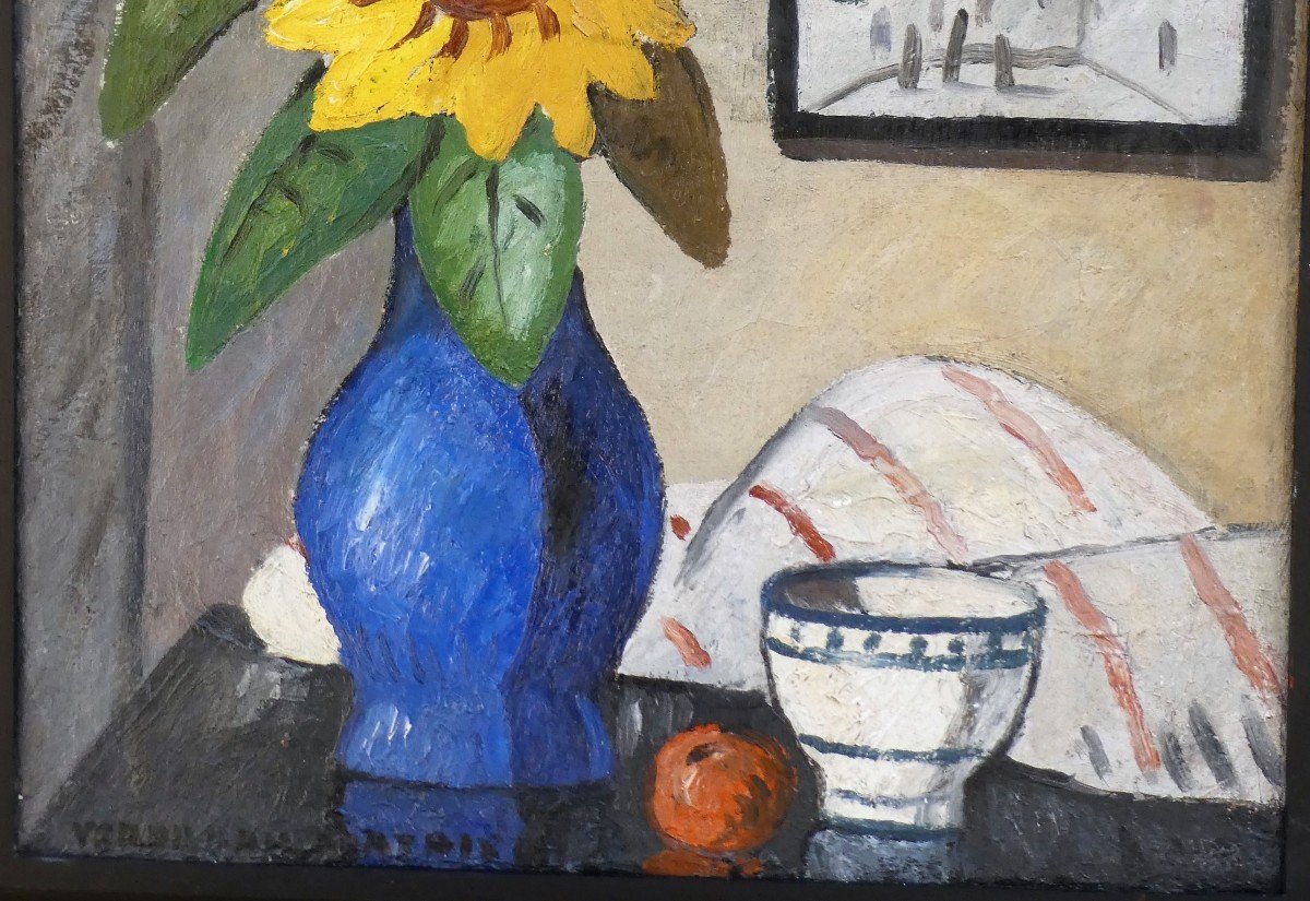 Le Bouquet Par Louis Mathieu Verdilhan 1875-1928-photo-2