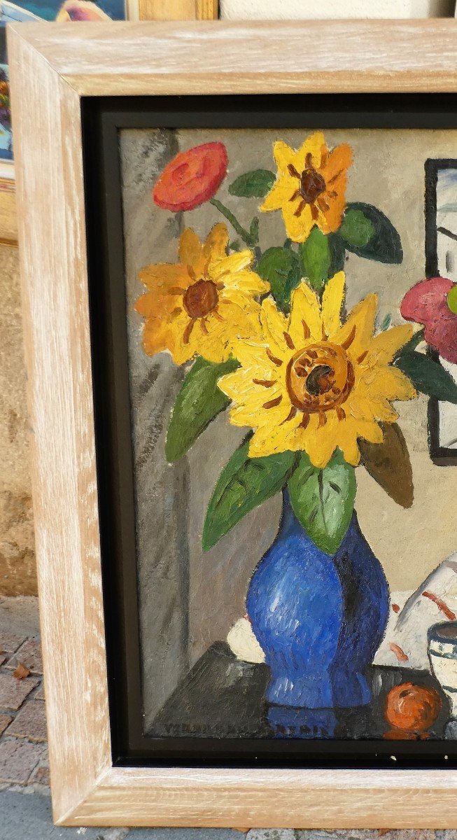 Le Bouquet Par Louis Mathieu Verdilhan 1875-1928-photo-5