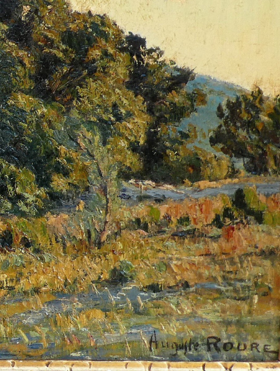 Countryside In Provence By Auguste Roure 1878-1936-photo-2