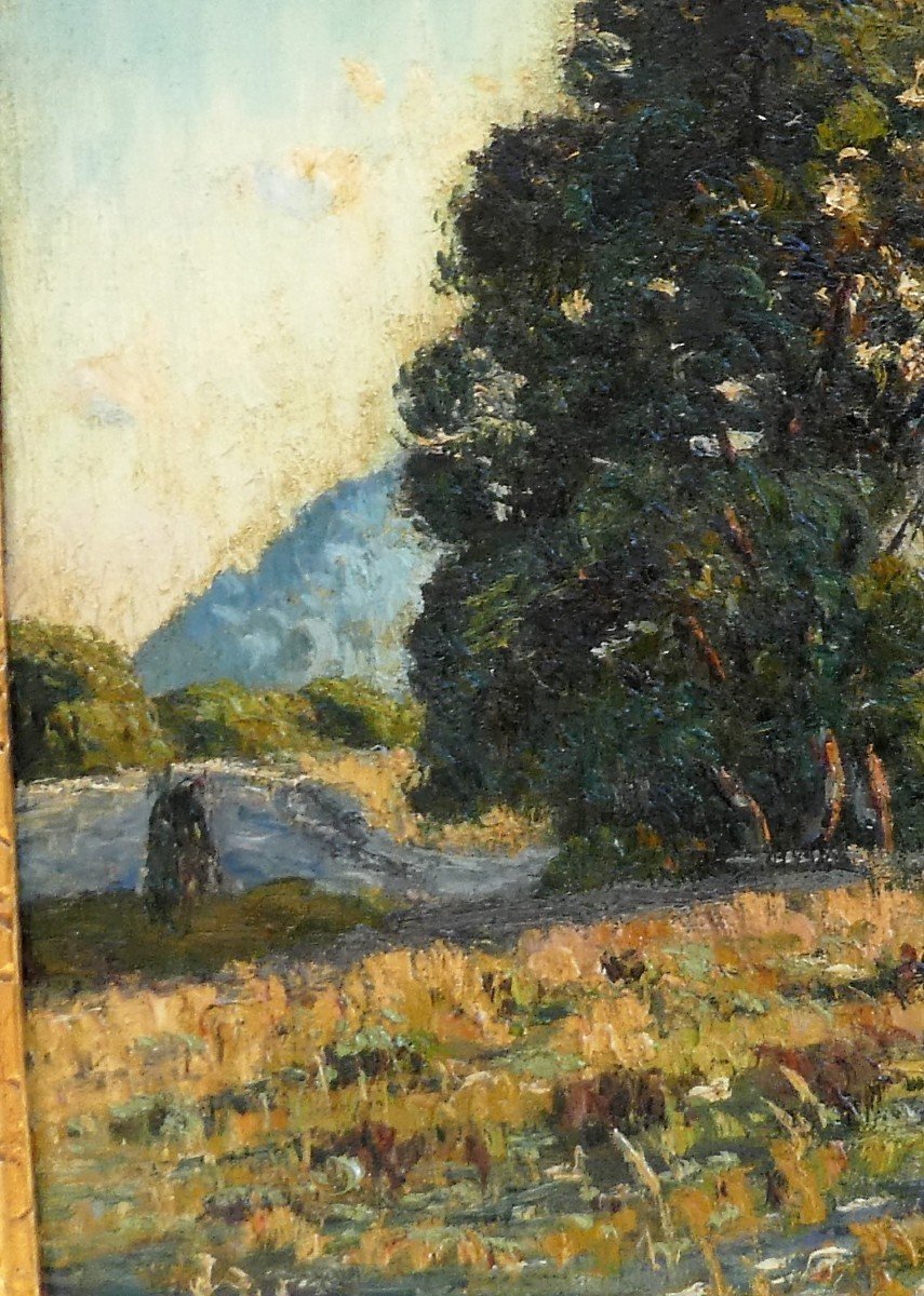 Countryside In Provence By Auguste Roure 1878-1936-photo-3
