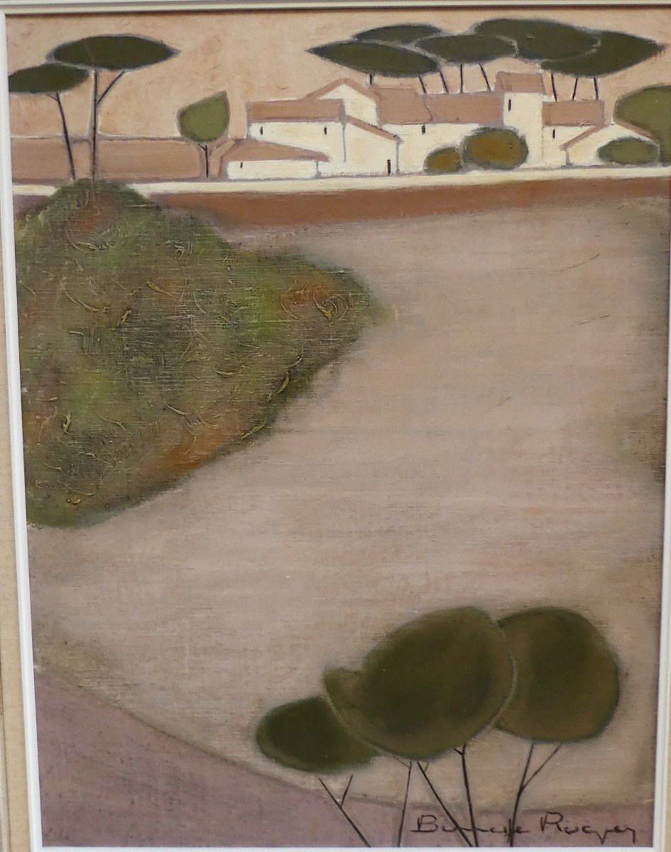 Landscape By Roger Bonafé Born In 1932-photo-2