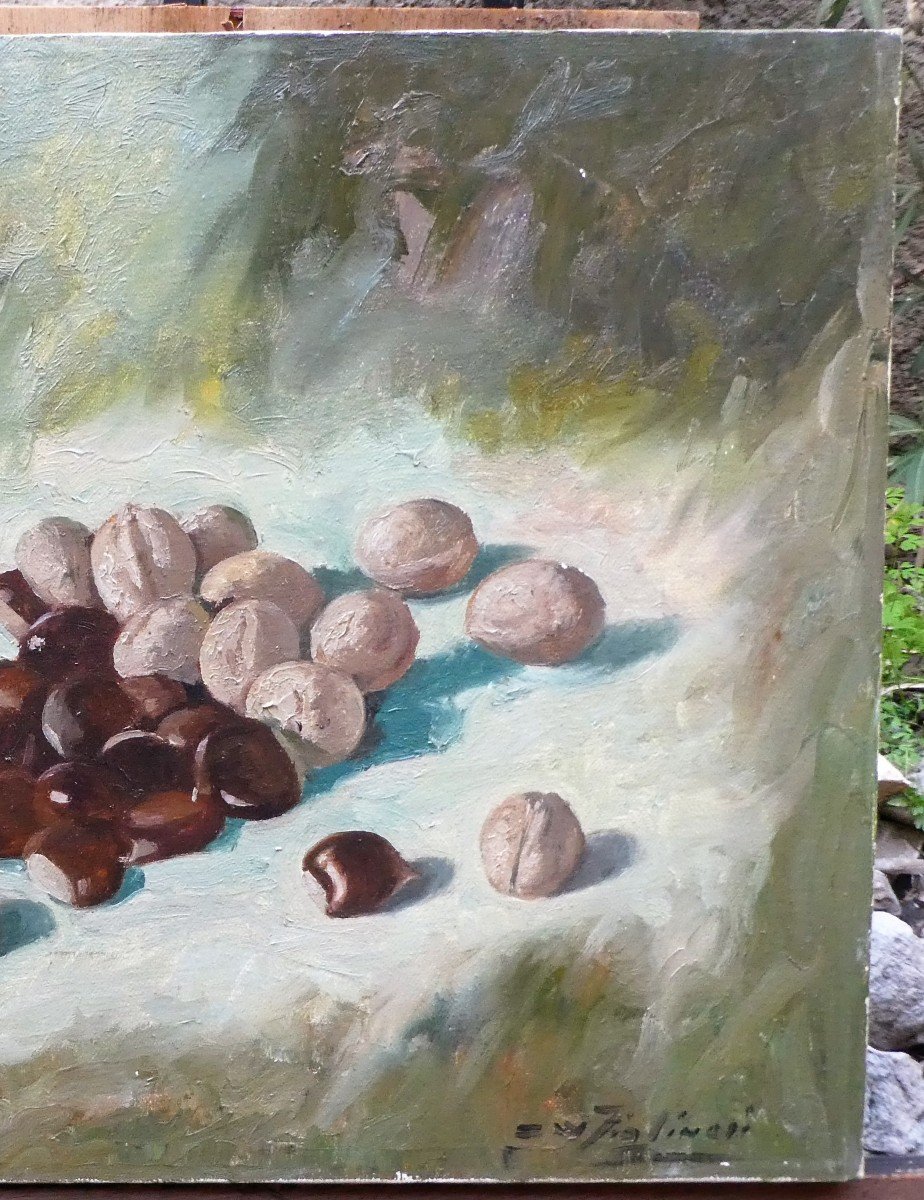 Pair Of Paintings By Waldemaro Costanzo Figlinesi 1912-1991-photo-4