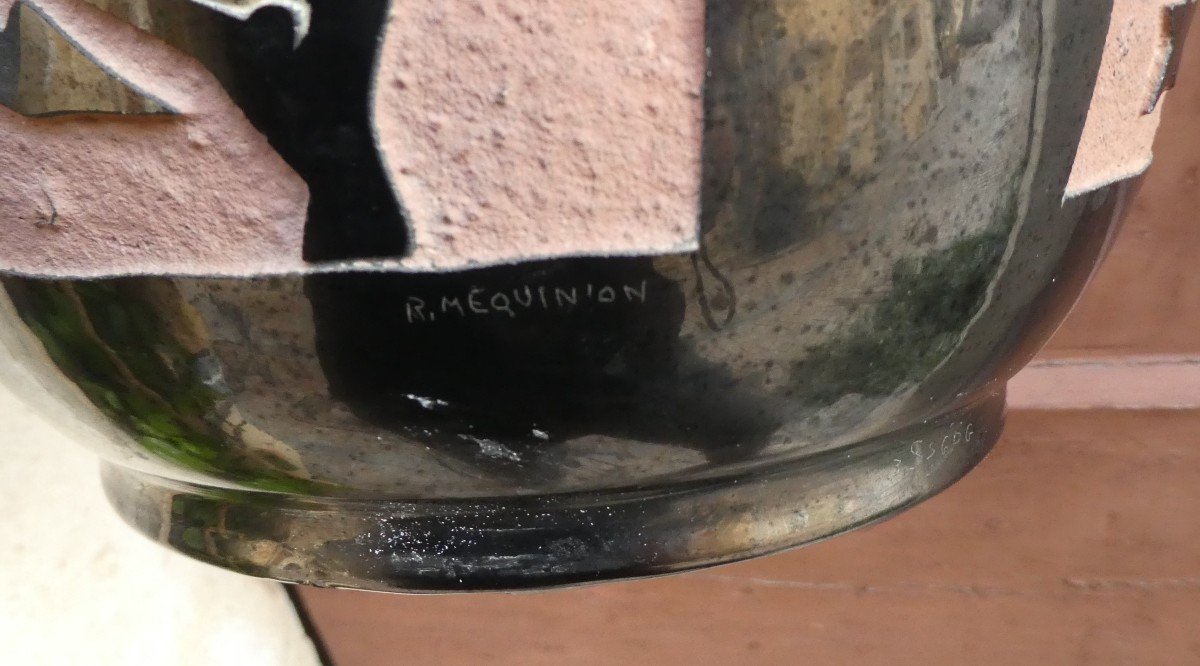 Grand Vase Art-déco  De Roger Mequinion 1905-1985-photo-2