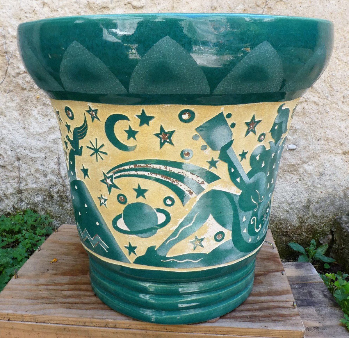Vase Art-déco Par Roger Mequinion-photo-3