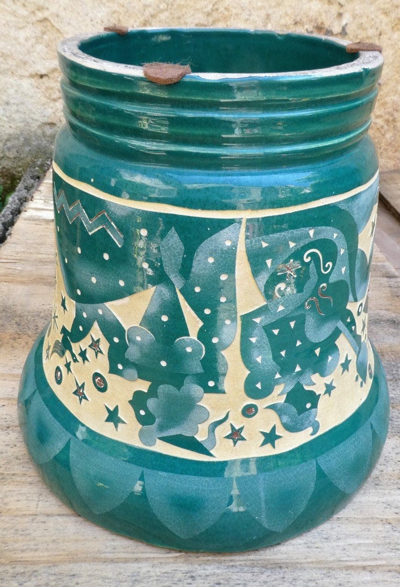Vase Art-déco Par Roger Mequinion-photo-2