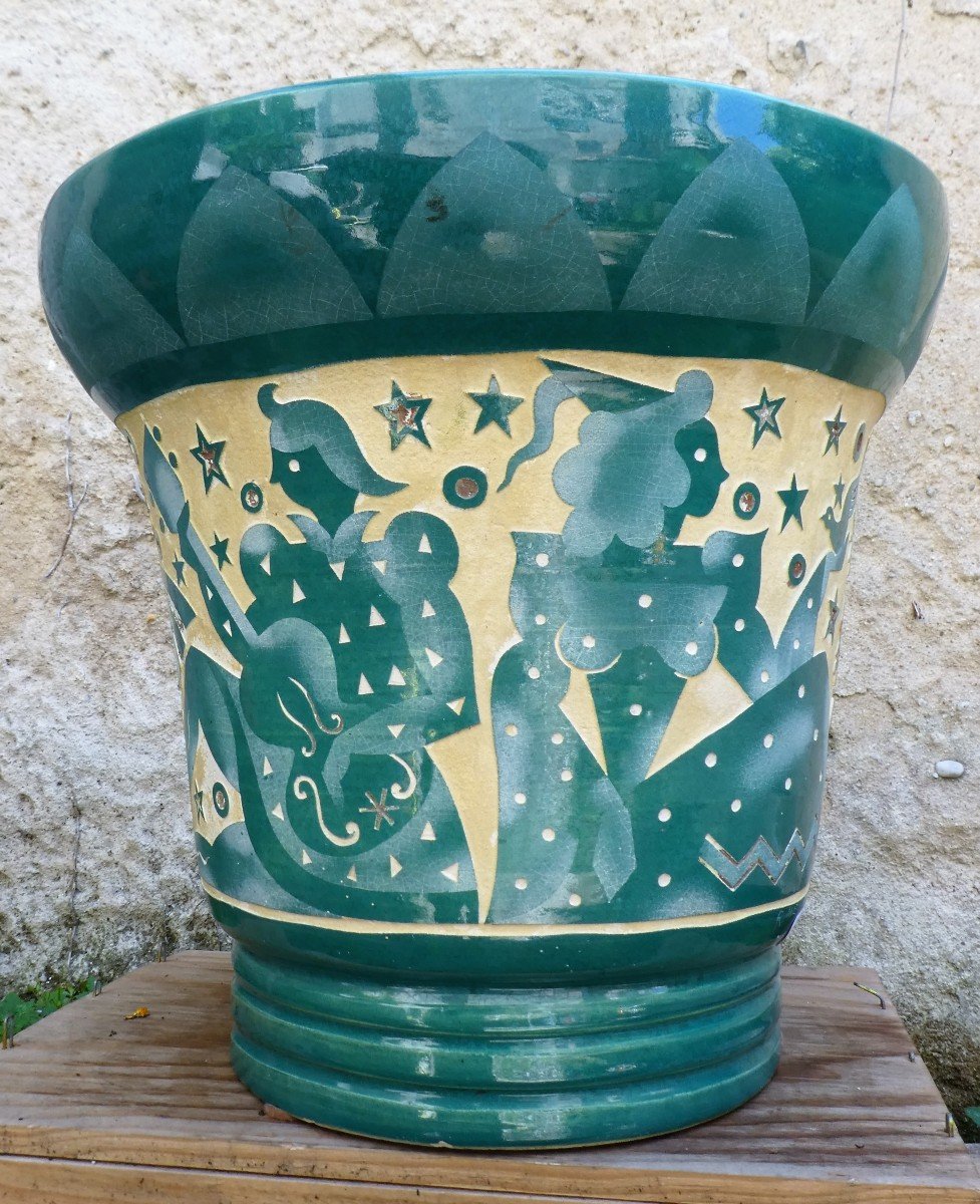 Vase Art-déco Par Roger Mequinion-photo-6