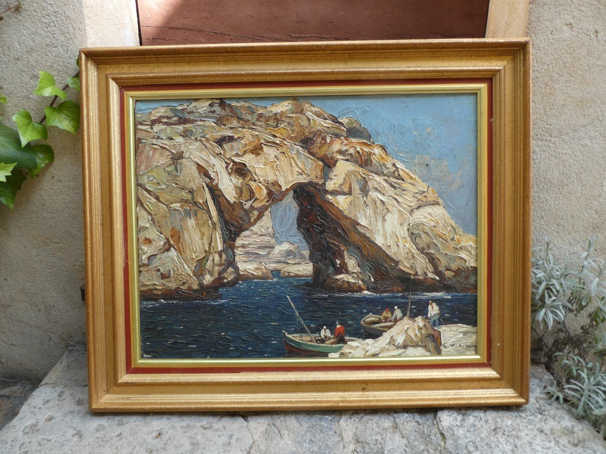 Natural Bridge By Gustave Vidal 1895-1966-photo-2