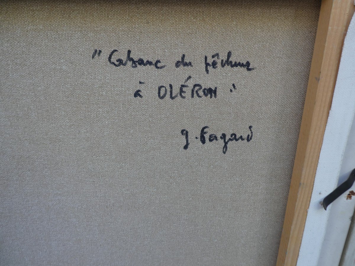 Cabane Du Pêcheur à Oleron Par Gérard Fagard 1938-2021-photo-3