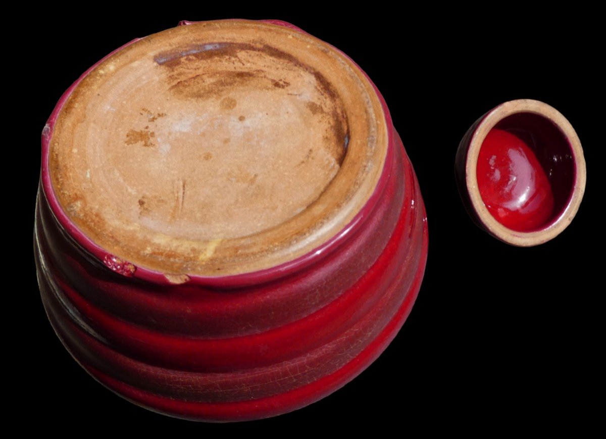 Pot And Its Art-deco Lid By Roger Méquinion-photo-3