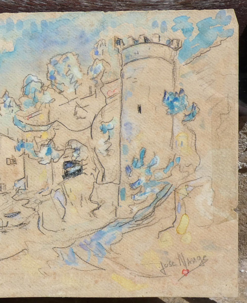 Double Sided Drawings By Guite And José Mange Circa 1920-photo-4