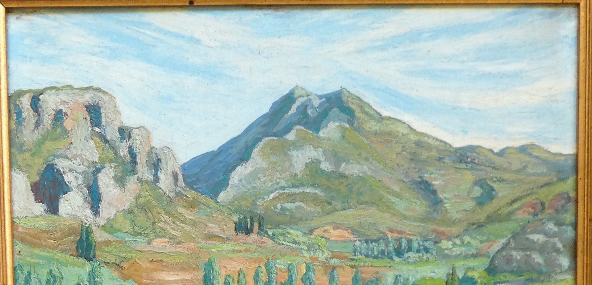 Aiguines - Moustiers From 1928 By Pierre Girieud 1876-1948-photo-5