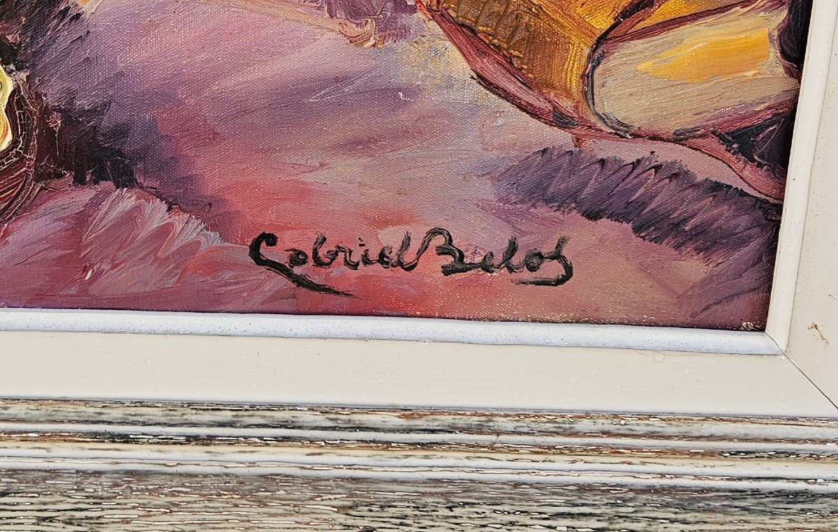 Les 3 Pommes Par Gabriel Belot 1882-1962-photo-2