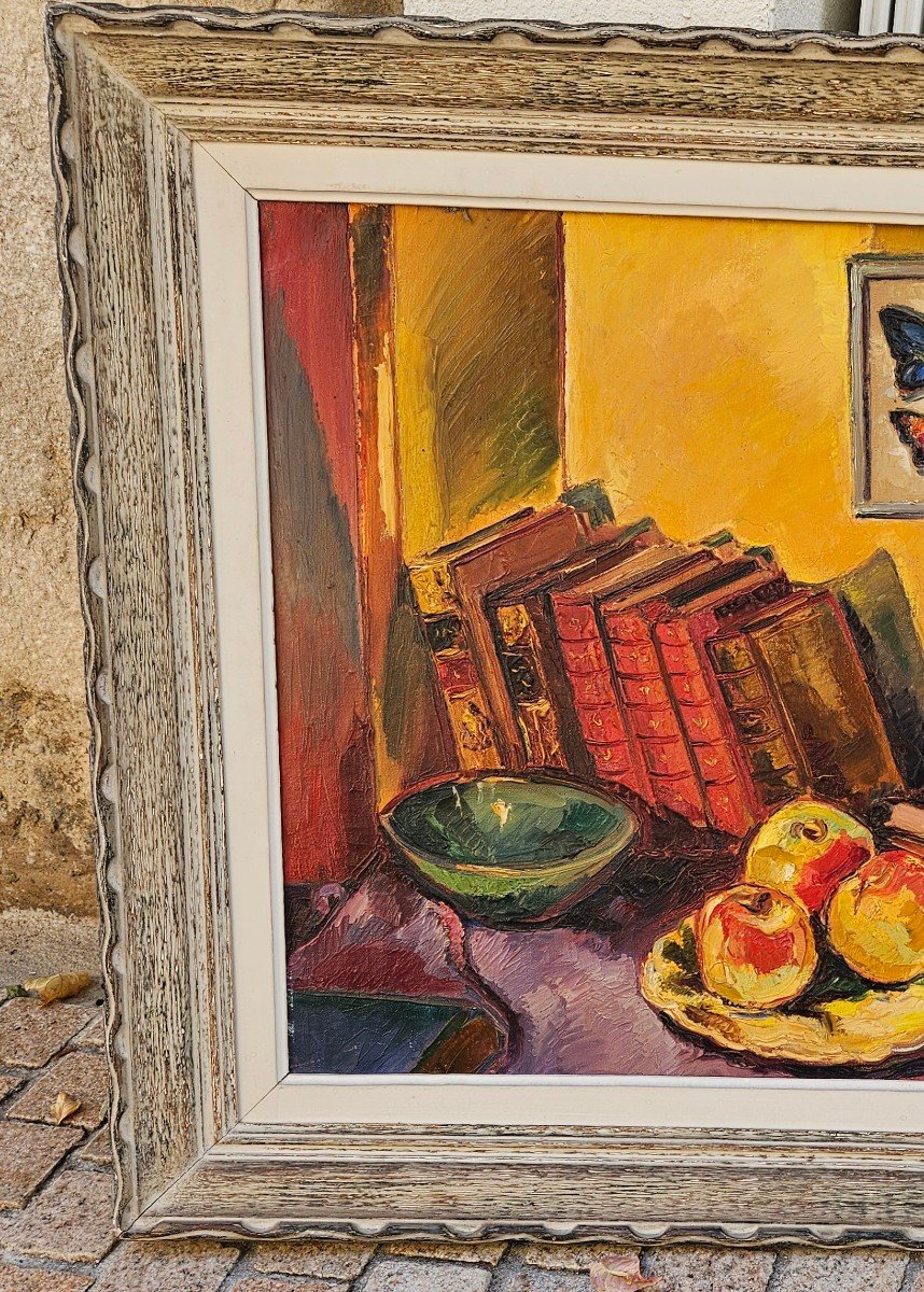 Les 3 Pommes Par Gabriel Belot 1882-1962-photo-2