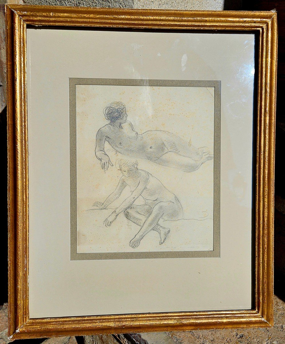 Original Drawing By Henri Lebasque 1865-1937-photo-2