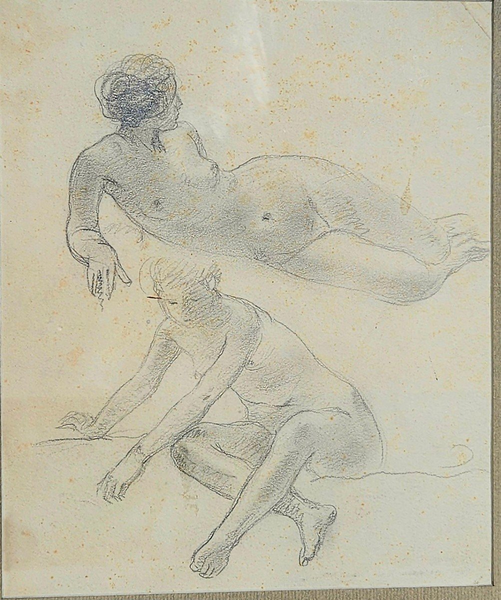 Original Drawing By Henri Lebasque 1865-1937-photo-3