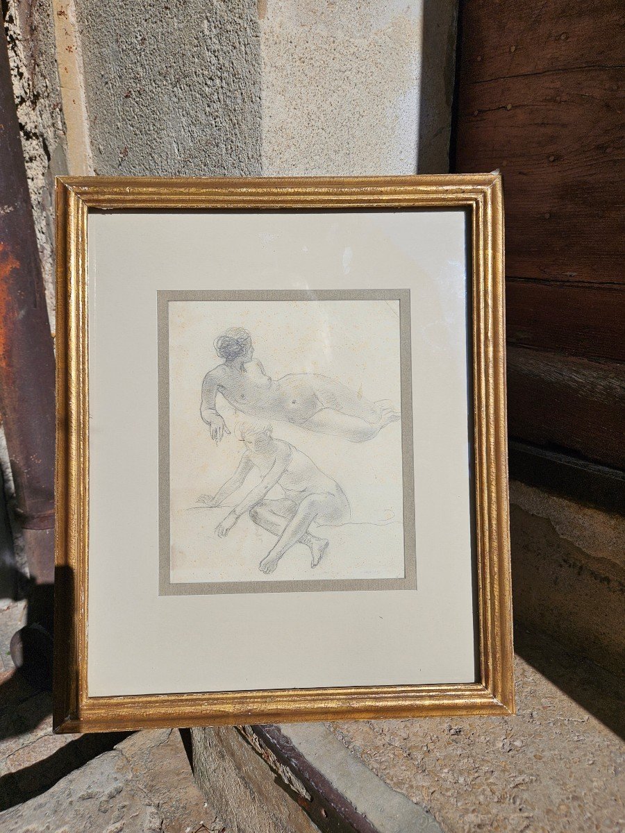 Original Drawing By Henri Lebasque 1865-1937-photo-3