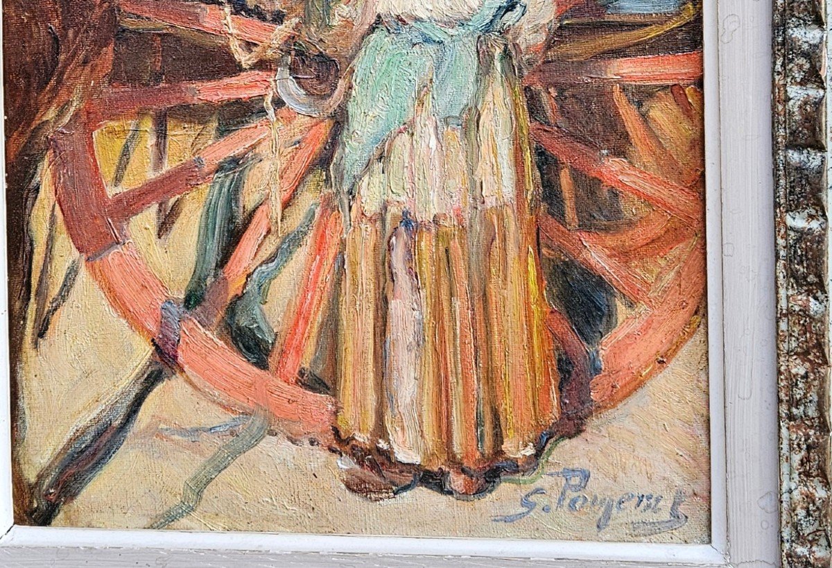 The Charette By Georges Pomerat 1870-1948-photo-4