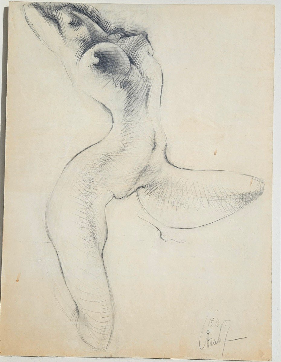 Nude By François Bouche 1924-2005-photo-1