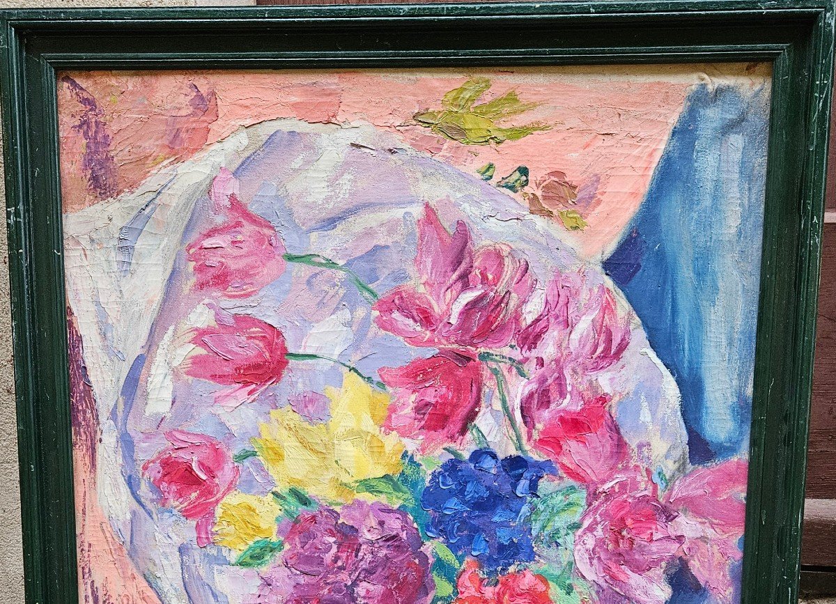 Bouquet Par Jean Lair De La Haye 1890-1964-photo-4