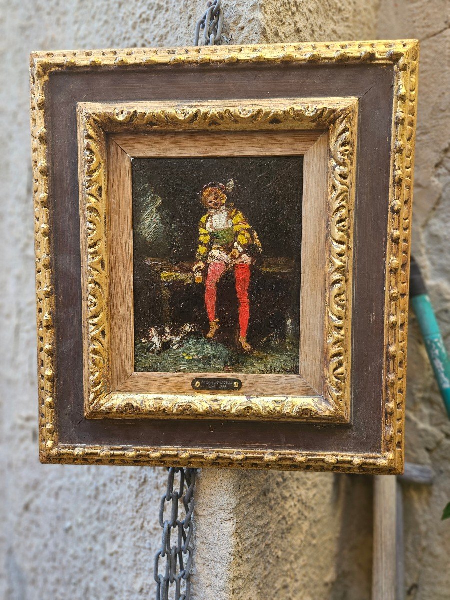 The Young Page And His Dog By Adolphe Monticelli 1824-1886-photo-3
