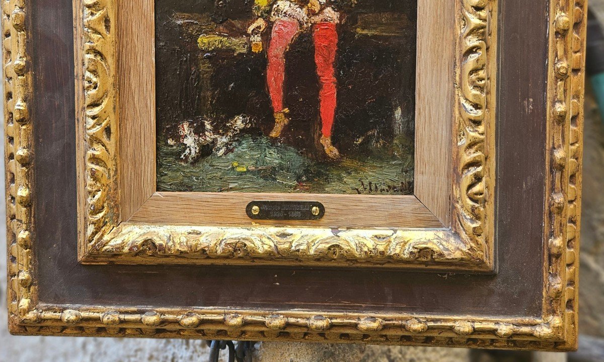 The Young Page And His Dog By Adolphe Monticelli 1824-1886-photo-5