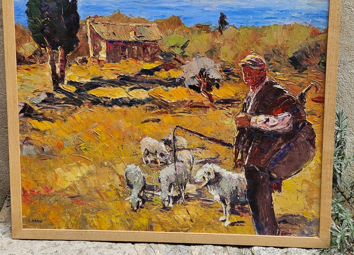 The Corsican Shepherd By Zarou 1930-2013-photo-4