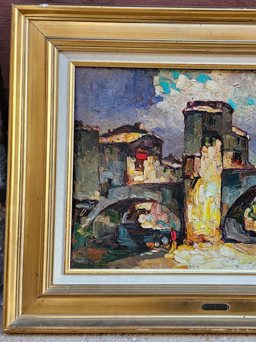 Walk Under The Sospel Bridge By Louis Pastour 1876-1948-photo-5