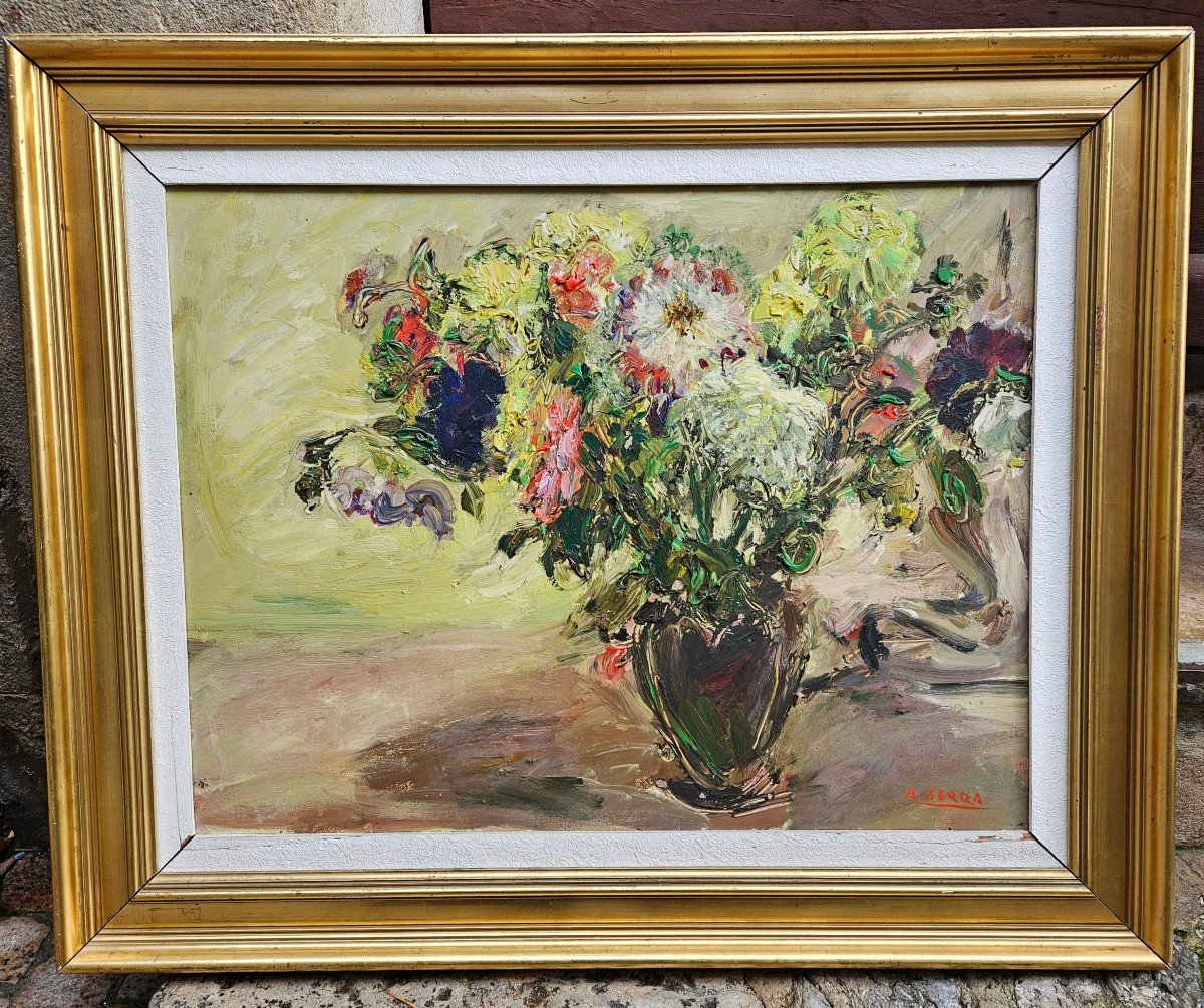 Bouquet Of Flowers By Antoine Serra 1908-1995