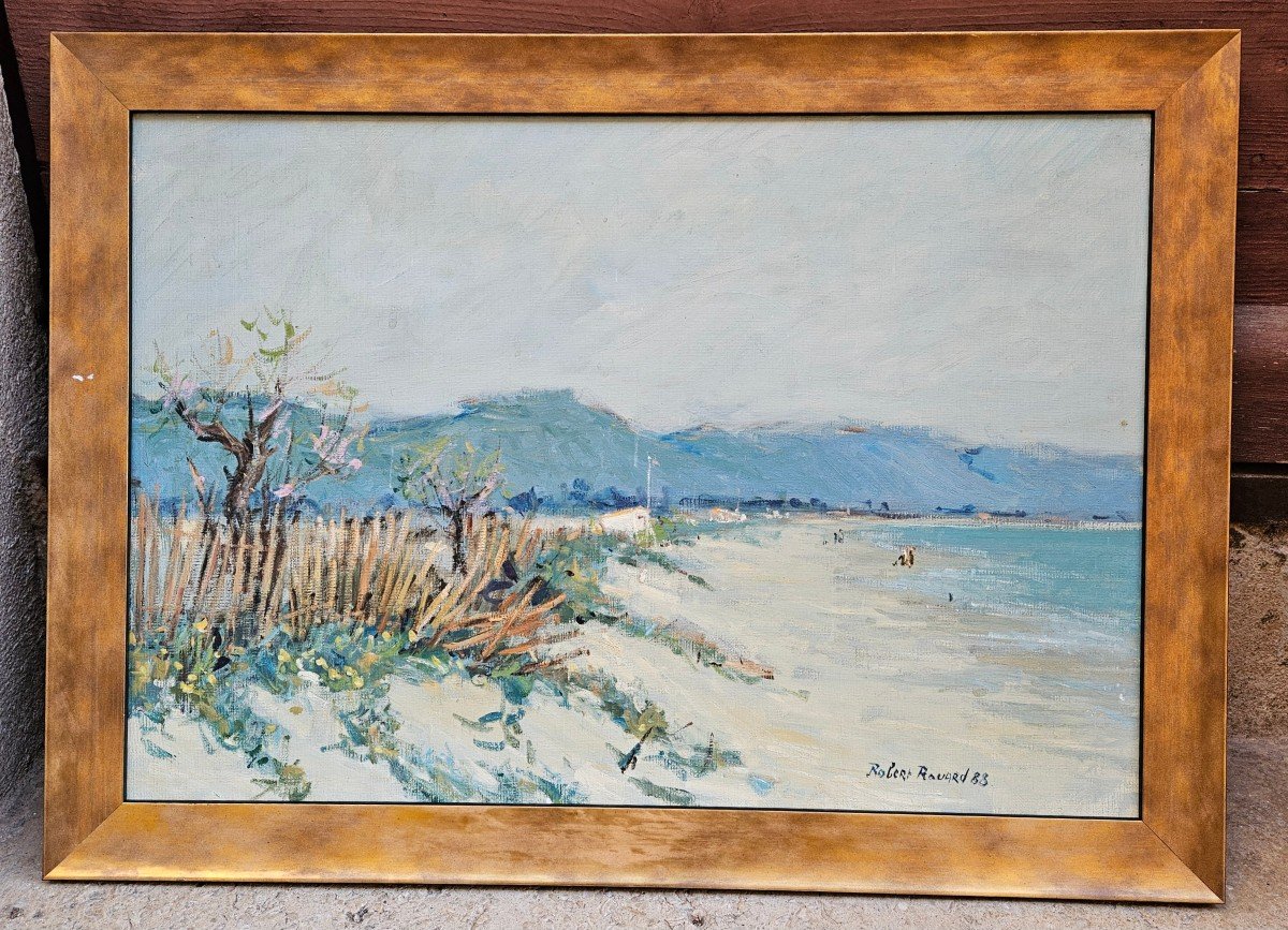 The Beach Of Jaï 1988 By Robert Rouard 1930-2006