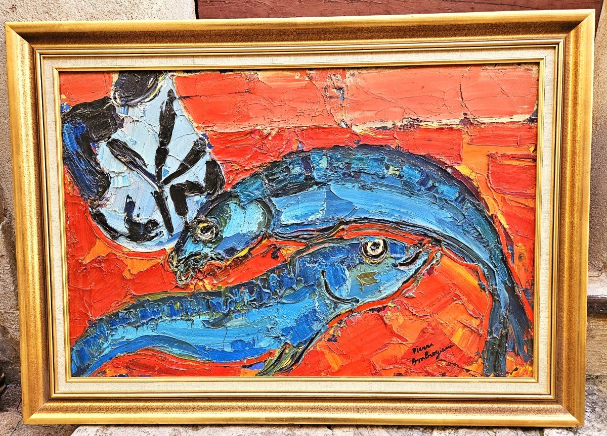 Fish By Pierre Ambrogiani 1907-1985