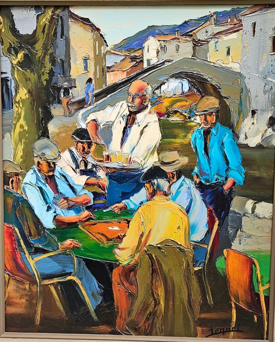 La Partie De Cartes Par Christian Jequel-photo-2