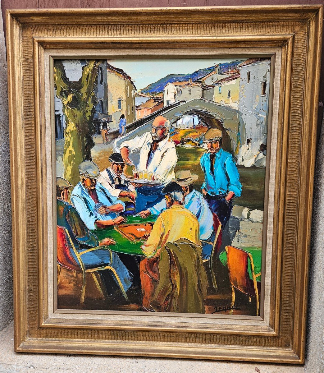 La Partie De Cartes Par Christian Jequel