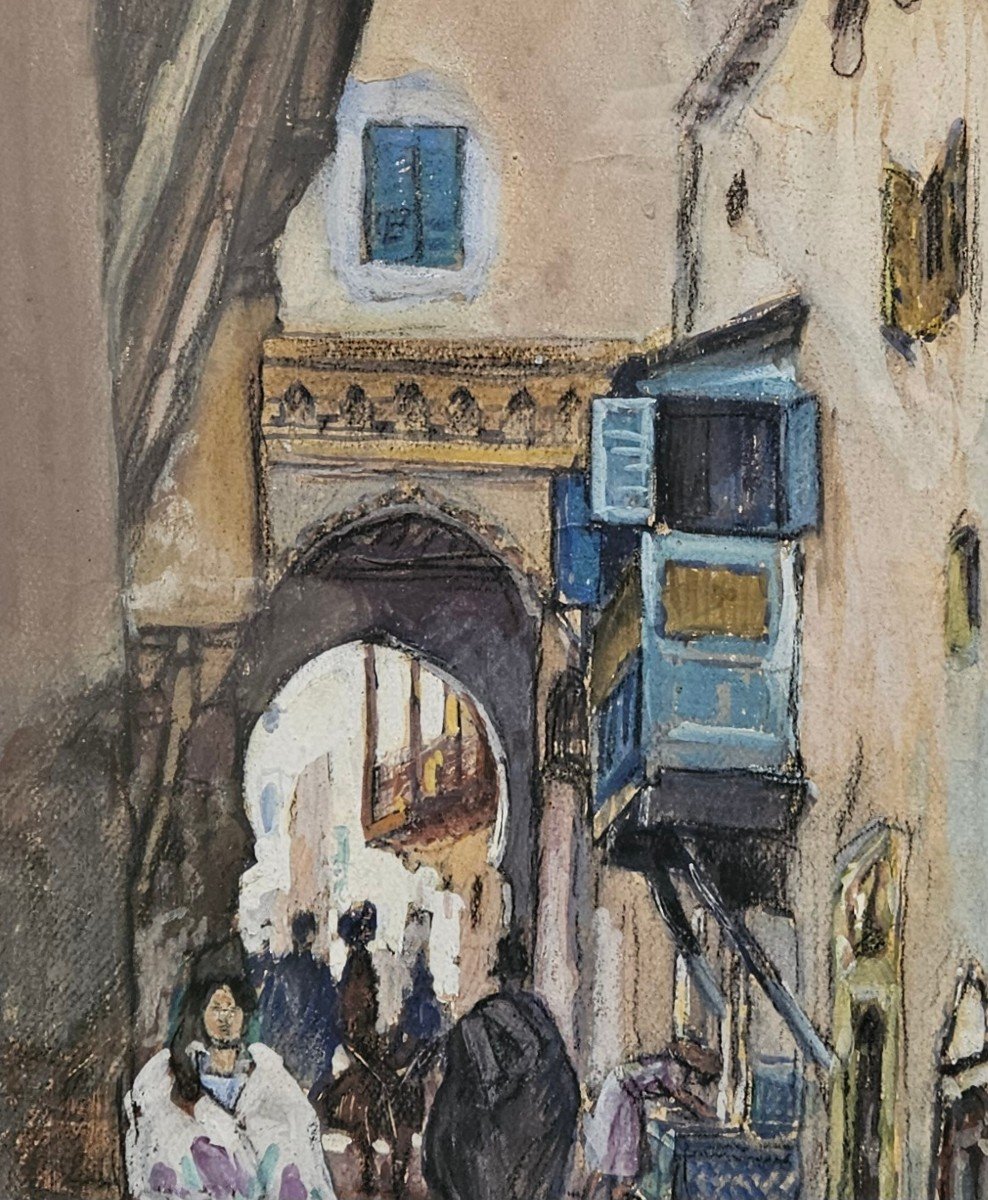 Rue Orientale Par Henry Jean Pontoy 1888-1968-photo-8