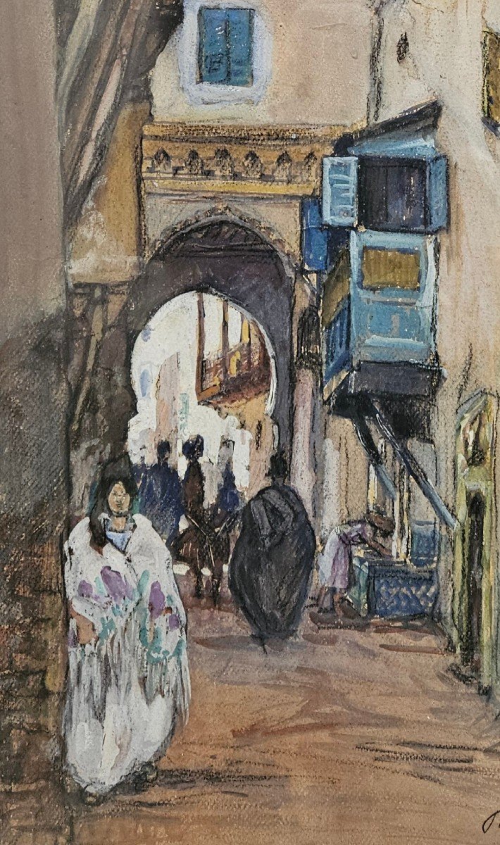 Rue Orientale Par Henry Jean Pontoy 1888-1968