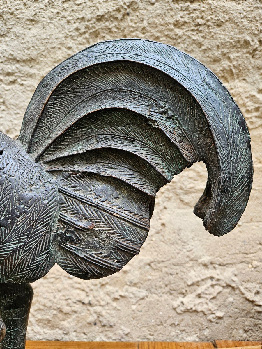Altar Rooster From The Edo Kingdom Of Benin-photo-3