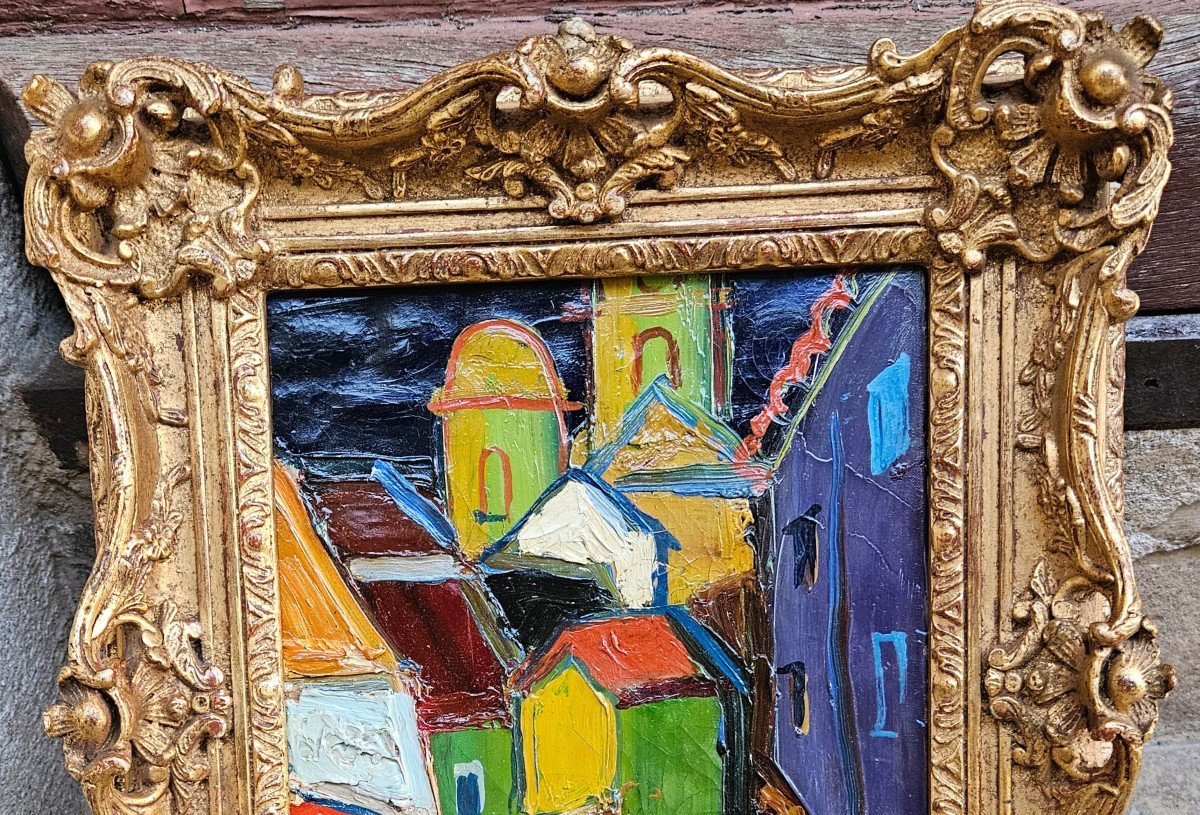 Ruelle en  Provence (Marseille?)Par Pierre Ambrogiani 1907-1985-photo-3