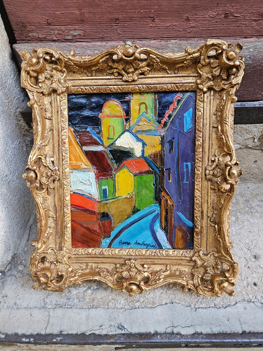 Ruelle en  Provence (Marseille?)Par Pierre Ambrogiani 1907-1985-photo-5