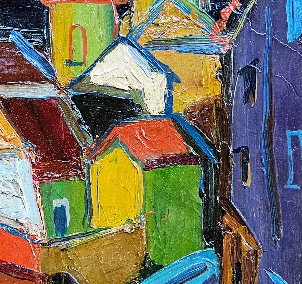 Ruelle en  Provence (Marseille?)Par Pierre Ambrogiani 1907-1985-photo-6