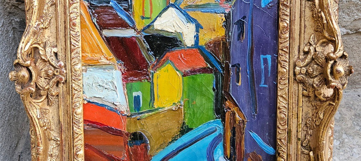 Ruelle en  Provence (Marseille?)Par Pierre Ambrogiani 1907-1985-photo-7