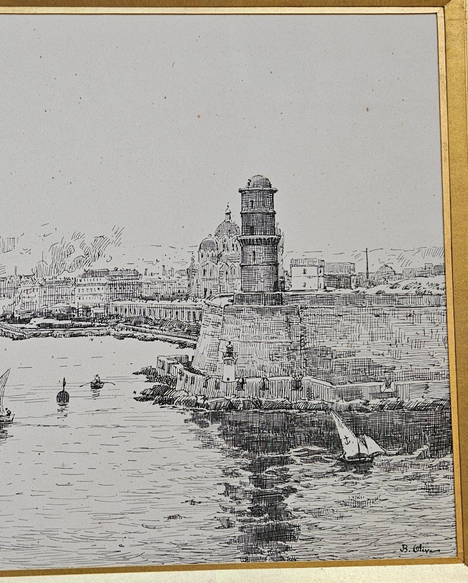La Joliette - Marseille Par Jean Baptiste Olive 1848-1936-photo-2