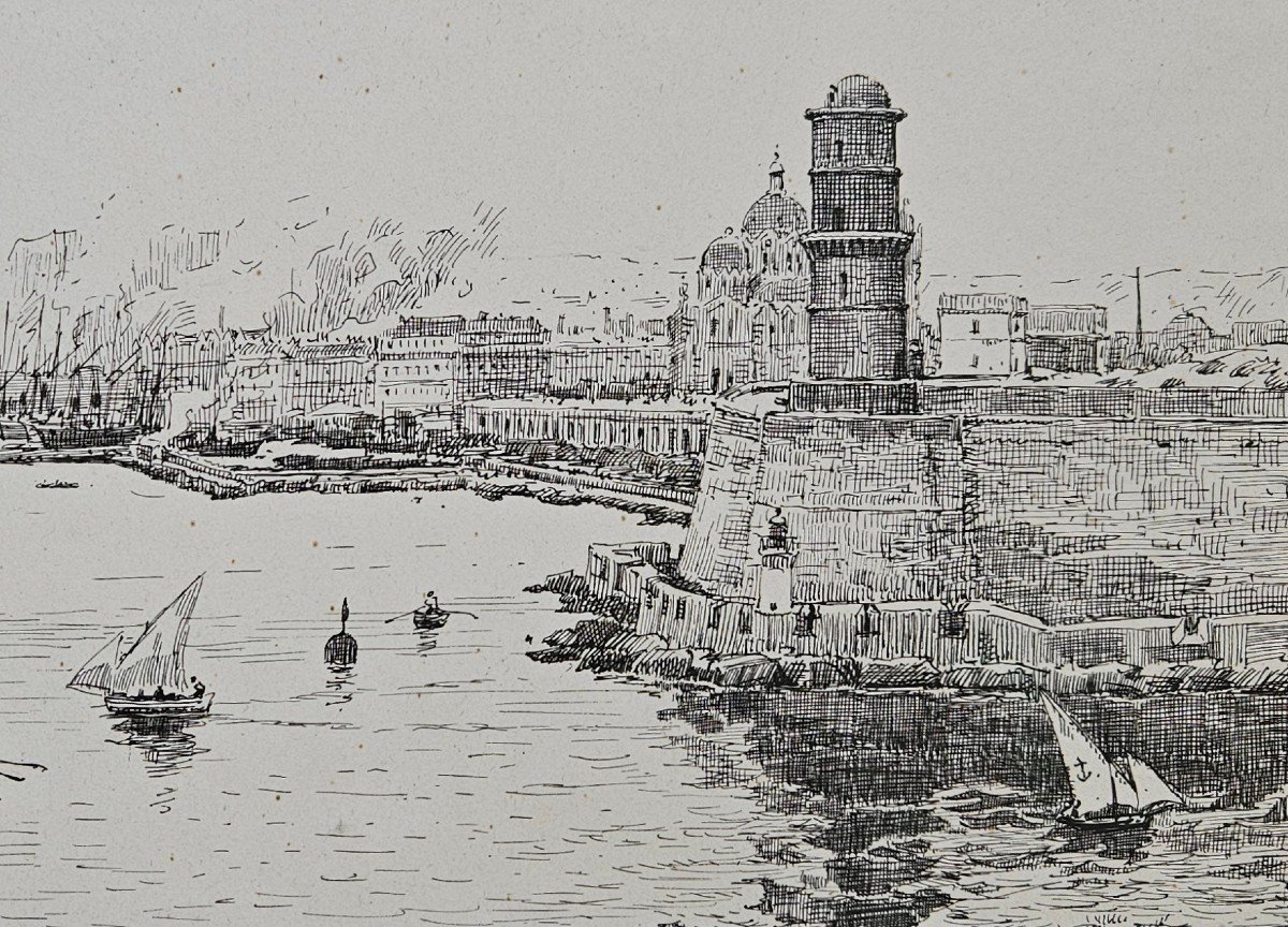 La Joliette - Marseille Par Jean Baptiste Olive 1848-1936-photo-3