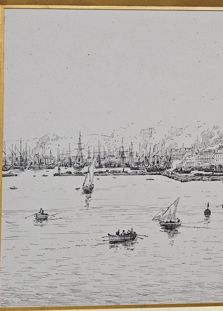 La Joliette - Marseille Par Jean Baptiste Olive 1848-1936-photo-4