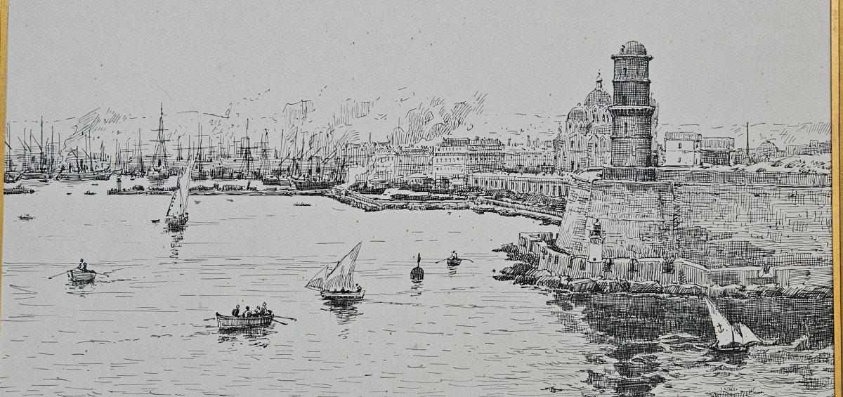 La Joliette - Marseille Par Jean Baptiste Olive 1848-1936-photo-6