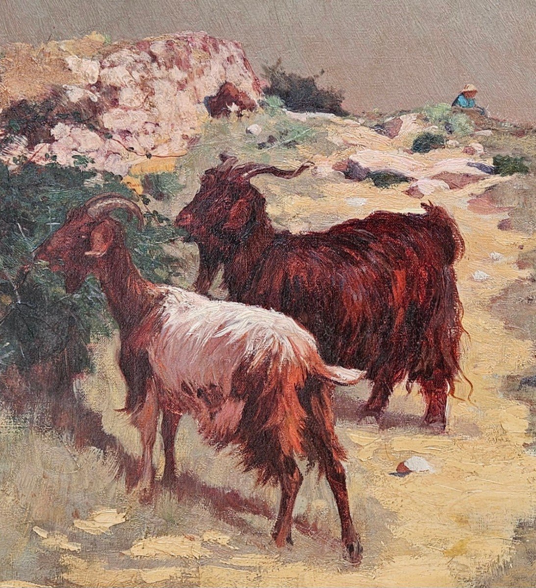 The Goats Of Rove By Walter Biddlecombe 1855-1903-photo-6