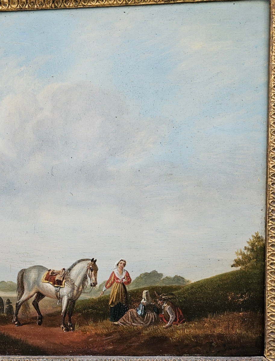 Scène Champêtre Par Jacques Swebach-desfontaines 1769-1823-photo-5