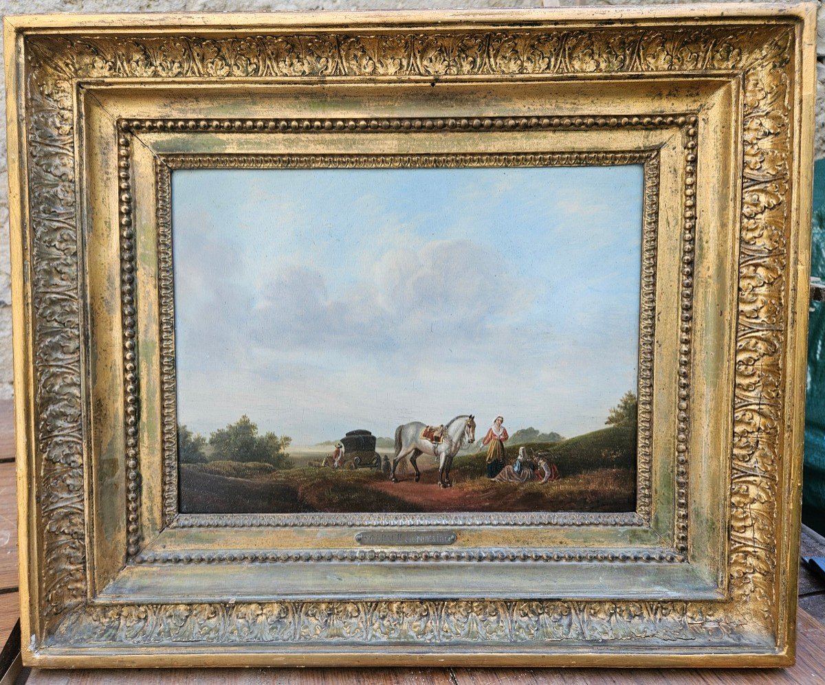 Scène Champêtre Par Jacques Swebach-desfontaines 1769-1823